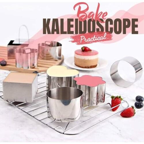 1PC Cake Mousse Cheese Baking Ring Cupcake Pastry Mold Tool Cooking Ring For Mousse Japanese Fluffy Pancakes Rice Salad Dessert