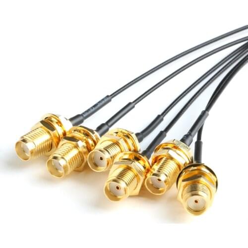 10PCS Female head inner hole SMA to IPX transfer line WIFI/GSM/3G/GPS/4G module connection line Welding head