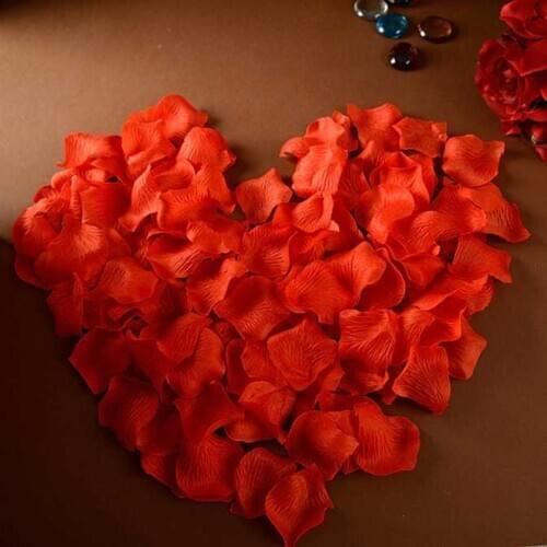 100-5000pcs 4.5*4.5CM Silk Rose Petals Flower Leaves Petals Wedding Party Decorations Romantic Artificial Rose Flower 5z