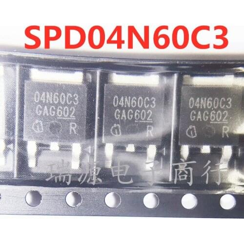 100% New&original SPD04N60C3 Marking:04N60C3 TO252 MOS