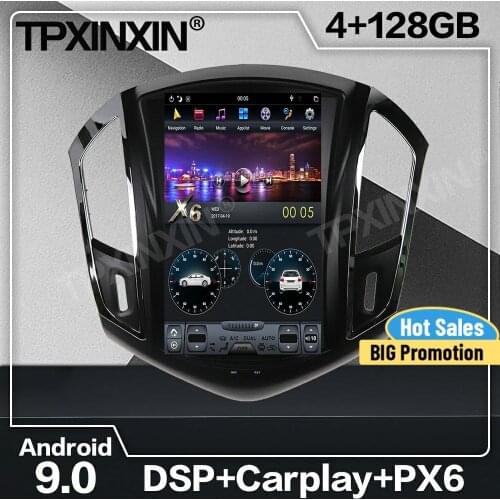 128G Tesla Screen Carplay Android 9 Car Radio 2 Din Stereo Receiver For Chevrolet Cruze 2012 2013 2014 2015 GPS Audio Video Unit