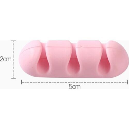 200PCS Colorful Cable Organizer Silicone USB Cable Winder