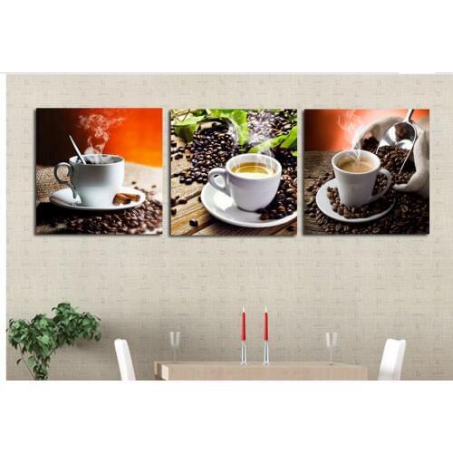 3 pcs 5D DIY Diamond Painting Crystal Cross Stitch kit Mosaic Full 5D Diamond Decorative paintings Diamond embroidery Coffee Cup