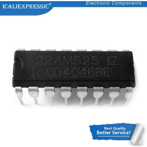 5PCS CD4046BCN CD4046BE DIP-16 CD4046B DIP16 CD4046 DIP