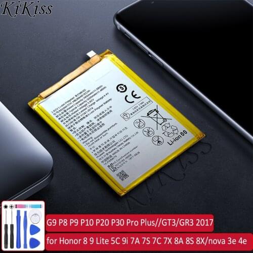 HB366481ECW Battery For Huawei G9 P8 P9 P10 P20 P30 Pro Plus/ Honor 8 9 Lite 5C 9i 7A 7S 7C 7X 8A 8S 8X/nova 3e 4e/GT3/GR3 2017