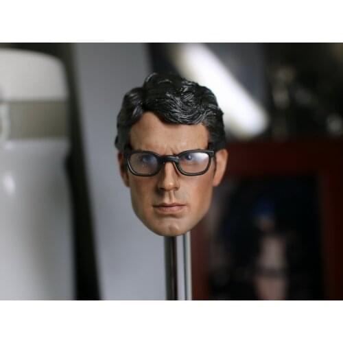 1/6 scale figure accesories , Clark Kent head sculpt carved 12" Action figure doll.not include body,clothes
