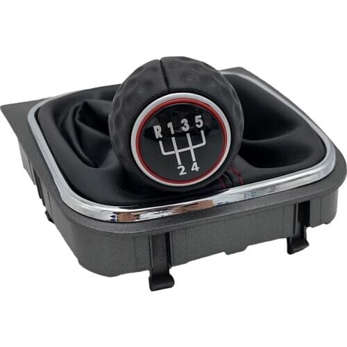 Auto Panel Red circle 5/6 Speed Car Gear Shift Knob Lever For Volkswagen VW Golf 7 Mk7 GTI GTD 2013 2014 2015 2016 2017 2018