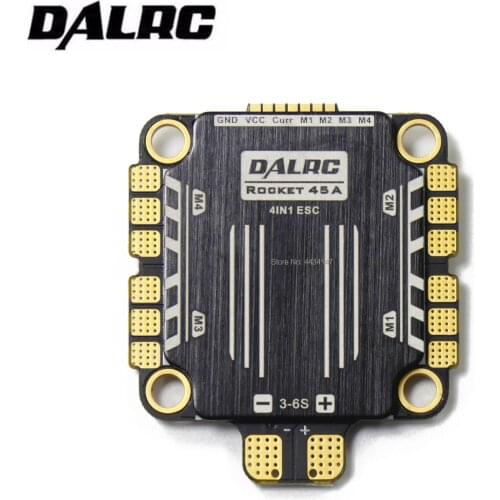DALRC Rocket 45A 4IN1 ESC BLheli32 DShot1200 4 In 1 Brushless ESC STM32f051 solution ESC no interference 30.5*30.5mm 4 In 1 ESC