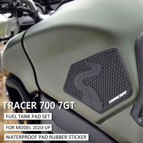 For TRACER700 Tracer 700 Tracer 7 GT MT-07 2020 2021 Motorcycle Non-slip Side Fuel Tank Stickers Waterproof Pad Rubber Sticker