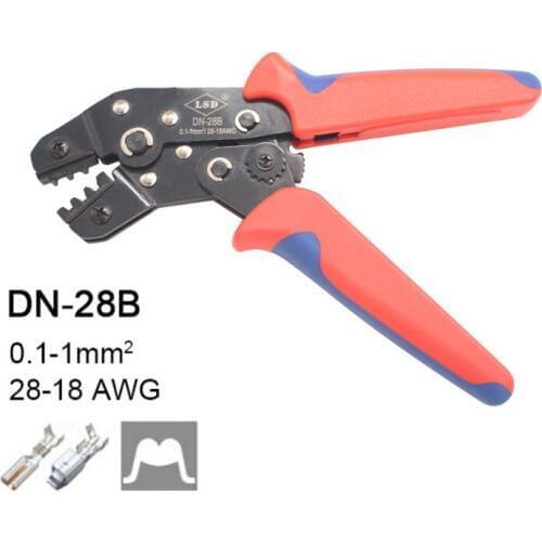DN-28B High quality pliers Hand Tools for crimping non-insulated open plug-type connector 0.1-1mm2 28-18AWG crimper pliers