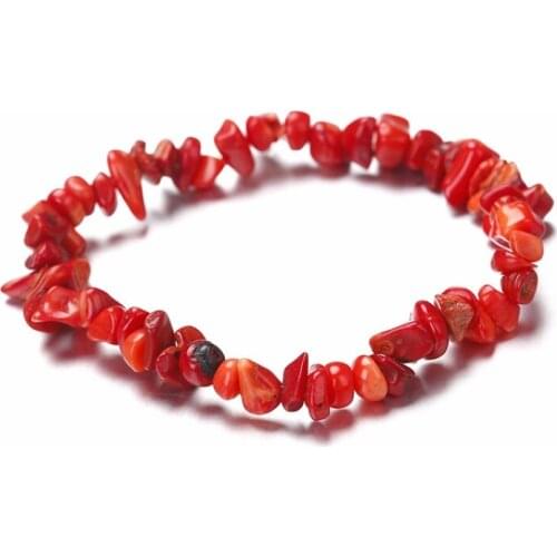 Elastic Natural Stone Rose Quartz Bangles Women Rainbow 7 Colors Beads Bracelet Couple Female Jewelry Party Friends Gift