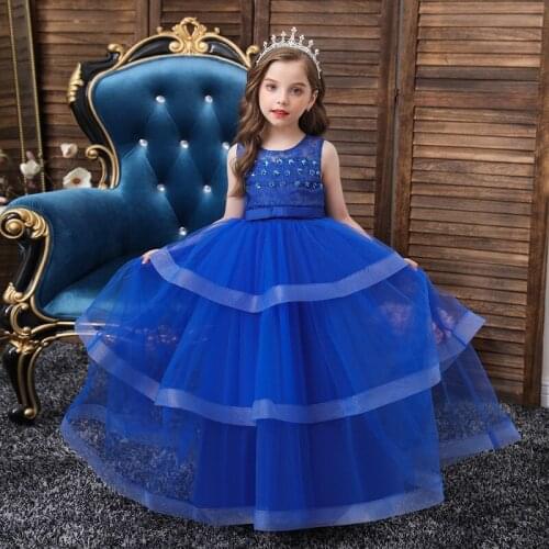 Carnival Baby Girl Dresses Lace Embroidery Girls Dress Wedding Gown Children Clothing Kids Dresses For Girls Party Dress