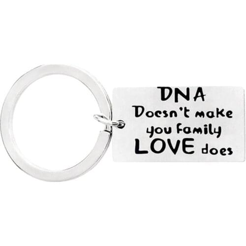 Fashion Men Women Letters Print Pendant Family Keychain Bag Hanging Ornament New