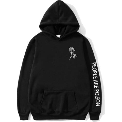 2019 People Are Poison Hoodies Mens Black Fashion Harajuku Sweatshirt Mujer Tumblr Inspired Aesthetic Men/Women Hooded Sweatshir
