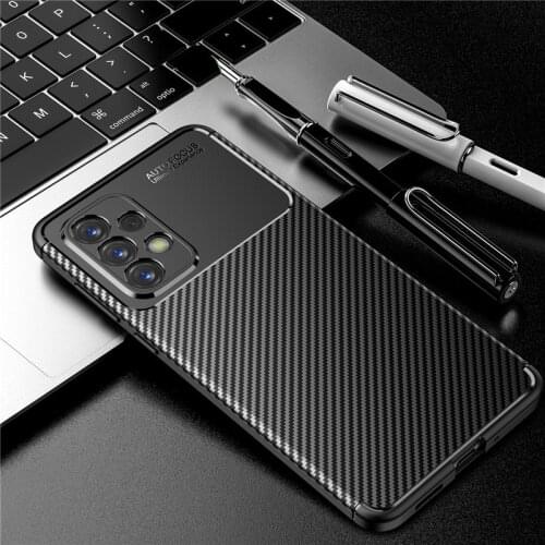 Carbon Fiber Case For Samsung Galaxy A32 Case For Samsung A32 Cover Soft Protective Phone Bumper For Samsung Galaxy A32 5G Funda