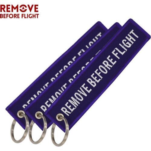 Wholesale Key Fobs Fashion Jewelry Keychain for Cars OEM Motorcycles Key Chains Purple Embroidery Key Chain Tag 100 PCS/LOT