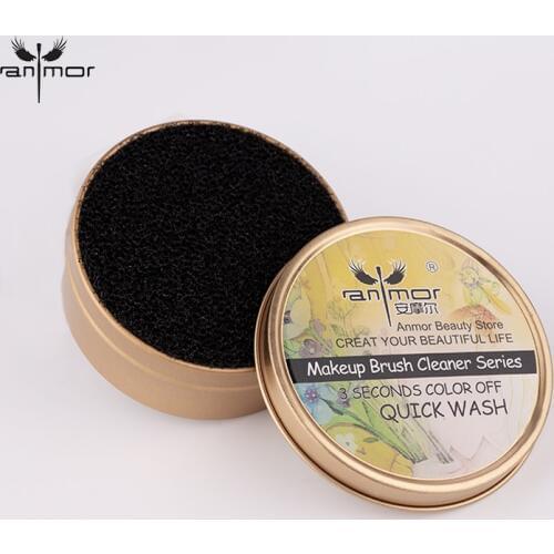 Portable Anmor Clean Box for Makeup Brushes Cleaner Make Up Brush Set Metal Sponge Quick Wash Cosmetic Tools Maquillage