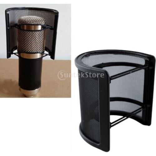 Professional U Shape Double Layer Recording Studio Microphone Windscreen Filter Shield Protector Mesh Cover Studio Windscreen