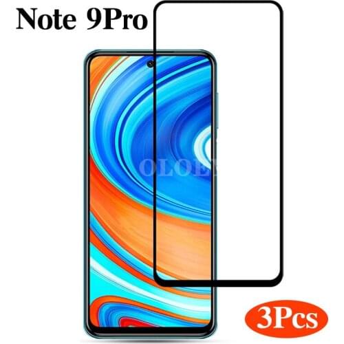 3Pcs Smartphones Tempered Glass For Redmi note 9 pro 5g Screen Protector redmi note 9pro Mobile Phone Accessories Redmi note 9