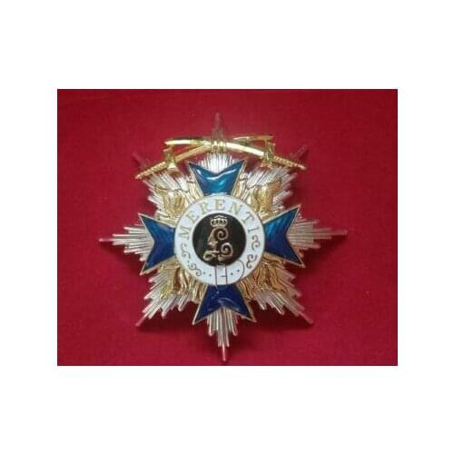 WWII WW1 GERMAN Breast Star of Order of the Bavarian Merit Cross with Swords MEDAL BADGE