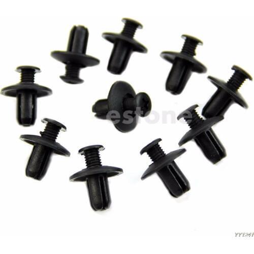 10pcs 8mm Car Hole Dia Plastic Rivets Fastener Fender Bumper Push Pin Clips New hot sell