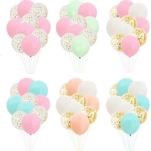 10pcs/lot Macaron Confetti Latex Balloons Wedding Decoration Supplies Baby Shower Balloons Birthday Party Decorations Kids