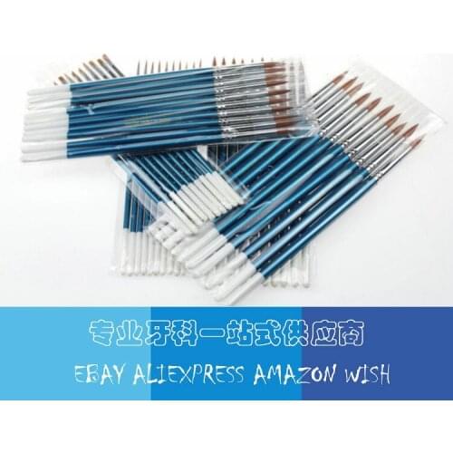 10pcs Dental lab laboratory material Porcelain brush pen ceramic brush pen porcelain powder brush pen