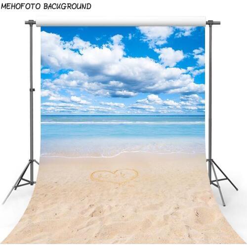 10x10 Background Photography Golden Beach Tropical Style Photography Backdrop Light Blue Sky Wedding Photography Backdrops Props