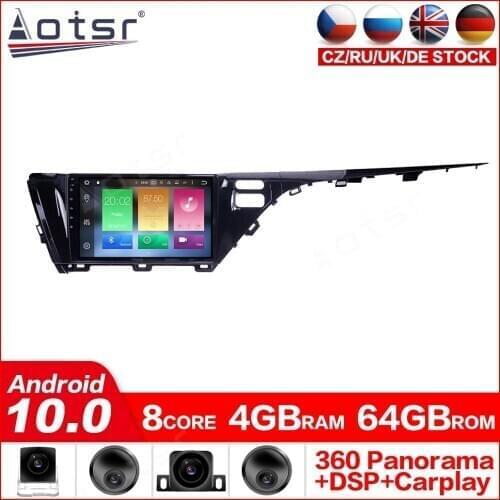 2 din IPS touch screen Android 10.0 Car Multimedia player For Toyota Camry 2018-2019 video audio radio stereo GPS navi head unit