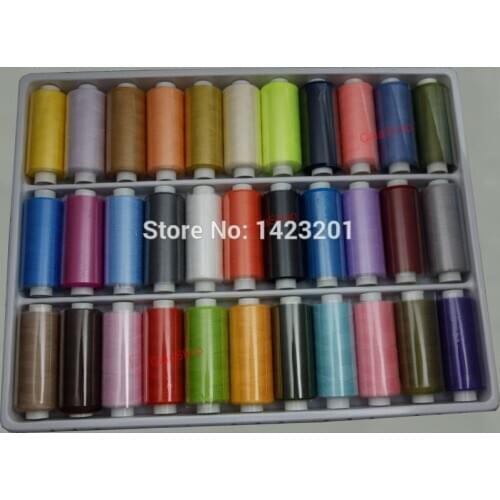 36 Color x 400 Yard/Reel Spools Polyester Sewing Thread For Hand & Machine Mixed Strong And Durable