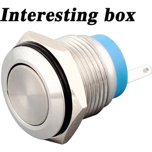 Free shipping 16mm switch round normally open modified lights power point jog button DIY handmade accessories