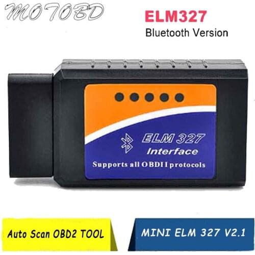 Bluetooth OBD2 Interface Can-Bus Scanner ELM 327 V2.1 OBD II Supports Android/IOS/PC System OBD2 Diagnostic Tool ELM327 V1.5