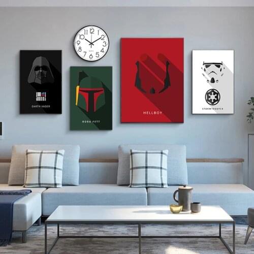 Disney Comic Star Wars Movie Canvas Painting Posters and Prints Kids Bedroom Wall Art Picture Cuadros Home Decor