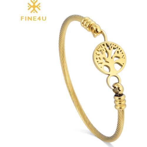 Деревянные браслеты FINE4U China At AliExpress