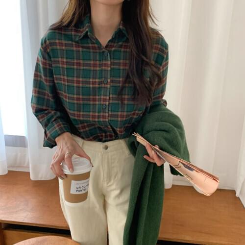 HziriP Women's Plaid Shirts