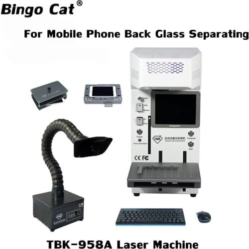 TBK 958A Laser Separating Cutting Machine for iPhone Back Rear Glass LCD Screen Frame Remove Laser Marking Engraving Machine