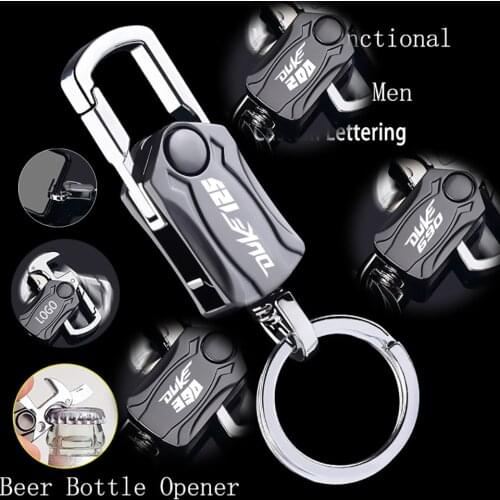 Finger Spinner Mens Multifunctional metal Keychain for KTM Duke 125 200 390 690 SMC motorcycle Accessories