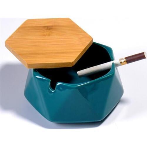 Ash Tray with Lids Ceramic Mini Ashtrays Gift for Boyfriend Portable Creative Pocket