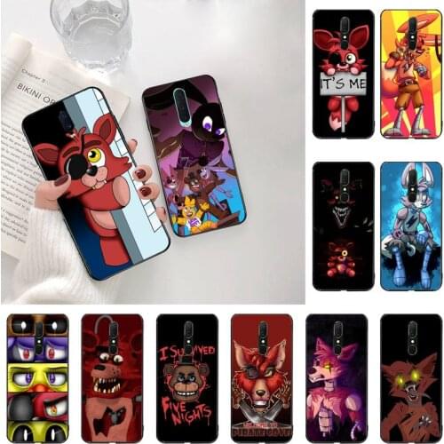Cartoon Fox Fnaf Plush Foxy Phone Case For Oppo A5 A9 2020 Reno2 z Renoace 3pro A73S A71 F11