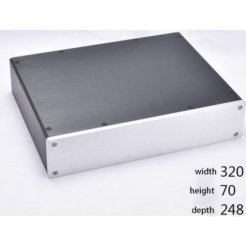 KYYSLB 320*70*248mm 3207 All Aluminum Amplifier Chassis DIY Box Pre-amplifier DAC Case AMP Enclosure Amplifier Case Shell