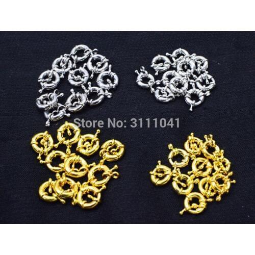 10pieces silver/yellow strong clasp hook for jewelry findings DIY necklace wholesale beads nature FPPJ woman 2017