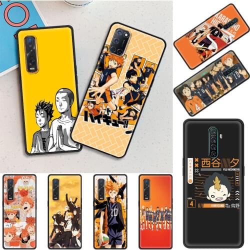 Cute Japan Anime Haikyuu Cover for Oppo A9 2020 A52 A53 Find X2 X3 Lite Reno 3 F11 Ace A55 A93 A94 A74 4 Pro 5G Cell Phone Case