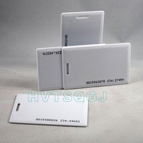 Free Shipping (100pcs/lot)EM Card 125KHz Smart Card 1.8mm Thickness RFID Card