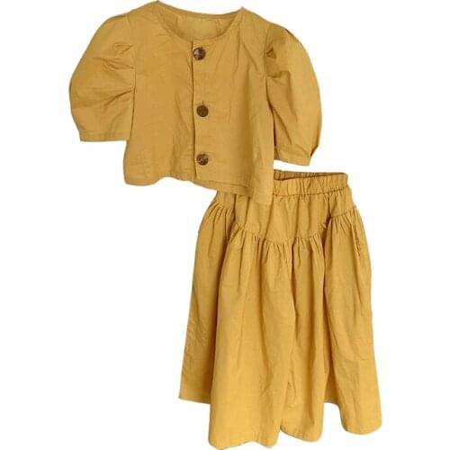Back To School Outfits Age For 2 - 8 Yrs Baby Girls T-Shirt+Pants Kids Chinese Style 2Pcs Sets 2021 New Summer Children Clothes