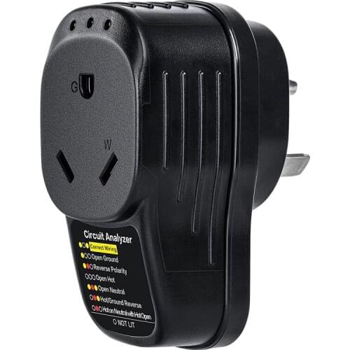 RV Surge Protector 30A RV Circuit Analyzer with LED Indicator Light for Travel Trailers 30Amp Male to 30Amp Female