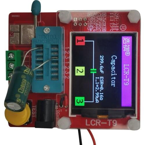 Transistor Tester with TFT Digital Display Mini Transistor Tester Inductance Capacitance ESR Meter Diode PNP/ NPN Transistors