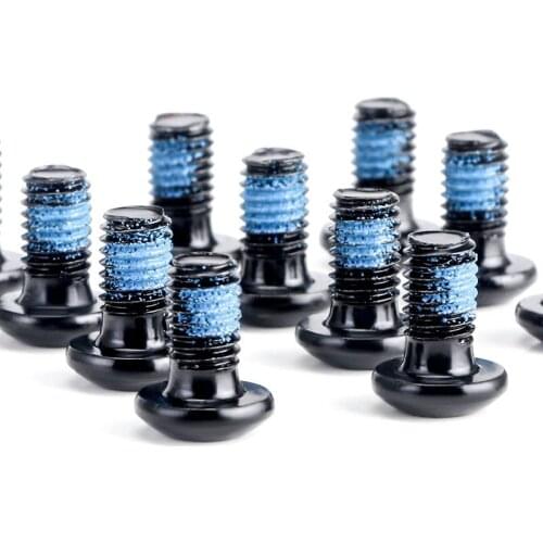 TOOPRE 12 Pcs Mountain Bike Disc Brake Rotor Bolts M5*9mm Stainless Steel T25 Torx Screws Iamok Bicycle Parts