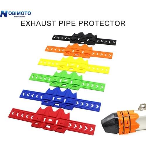 6 Colors Universal Motorcycle Silencer Round Oval Moto Exhaust Muffler Protector Cover 100-140mm For KTM EXC SXF XC FE 125-1050