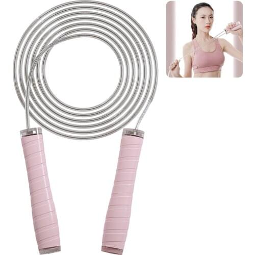 High-speed Bearing Rope Skipping Ropeless PVC Skipping Rope Cordless Jump Roper for Kids Adults Portable Fitness Equipment