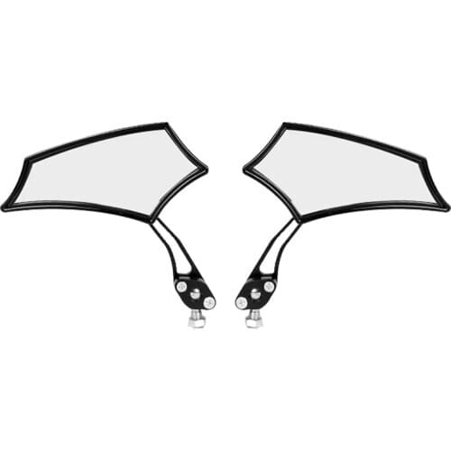 Motorcycle Rearview Mirror Moped Handlebar Side Mirrors Rotatable Blue Rear View Mirror Motorbike Accessories